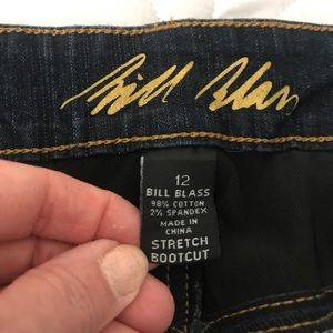 Bill Blass Bootcut “Bling” stretch jeans size 12